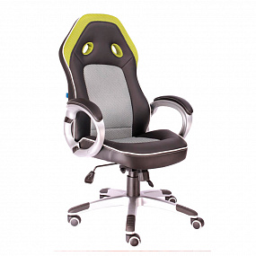 Геймерское кресло Everprof Drive TM Ткань+Экокожа Зеленый