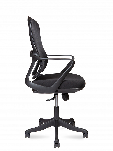 Кресло офисное Play LB black  (черный пластик / черная ткань)