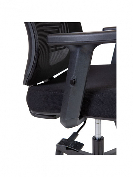 Кресло офисное Норден Asper (черный пластик  / черная сетка / черная ткань)