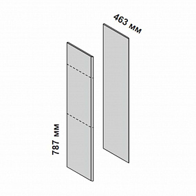 Боковые панели для низких шкафов (комплект 2 шт.) 158761 IULIO
