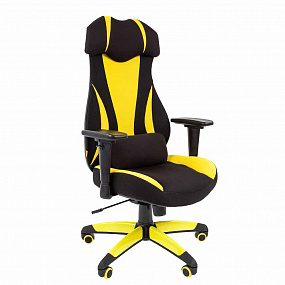 Кресло Chairman GAME 14 черный / желтый