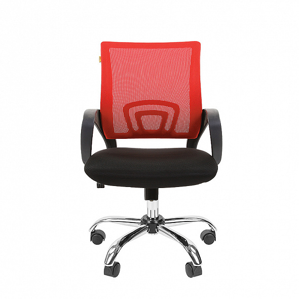 Кресло Chairman 696 хром красный
