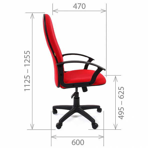 Кресло Chairman 289 красный