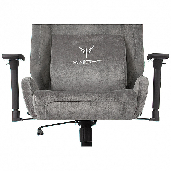 Кресло Бюрократ Knight N1 Fabric серый Light-19 с подголов. крестовина металл