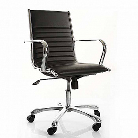 Офисное кресло Team Co (кожа, черное)