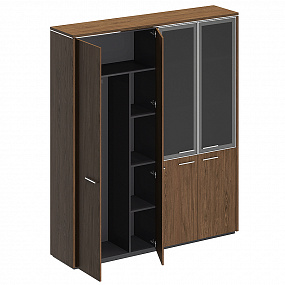 Шкаф комбинированный (для одежды + со стеклом) - ВЛ 359 ДТ