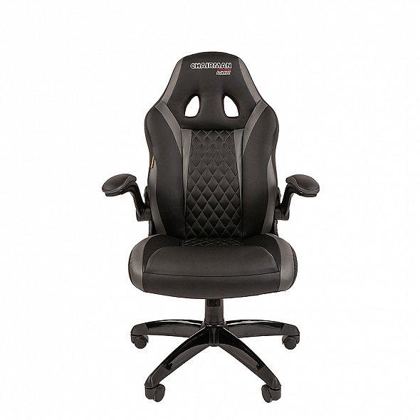 Кресло Chairman GAME 15 черный/серый