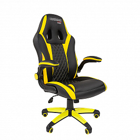 Кресло Chairman GAME 15 черный/желтый