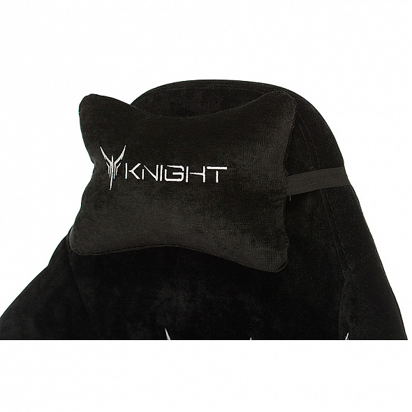 Кресло Бюрократ Knight N1 Fabric черный Light-20 с подголов. крестовина металл
