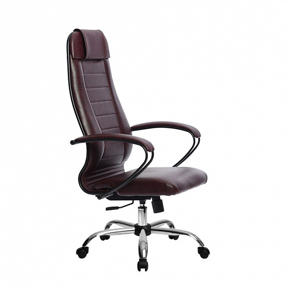 Кресло офисное МЕТТА Комплект 30 бордовый металл