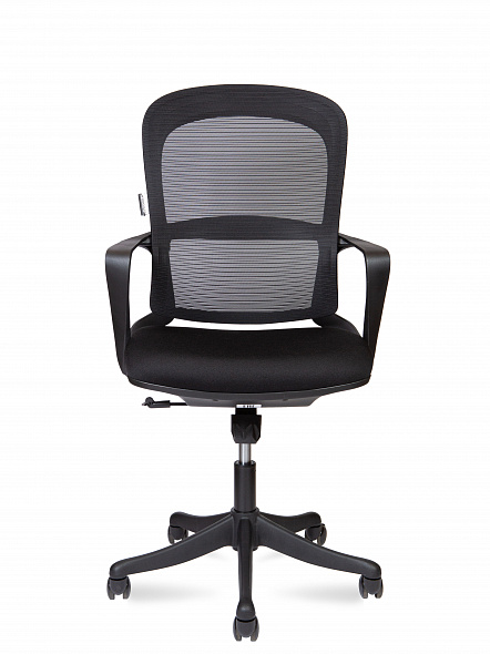 Кресло офисное Play LB black  (черный пластик / черная ткань)