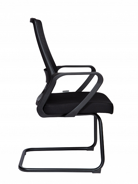 Кресло офисное  Pino black CF (черный пластик / черная ткань / черная сетка)