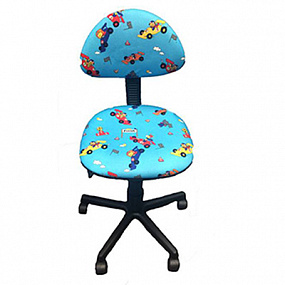 Кресло детское Либао  -LB-C02 (синий, машинки)