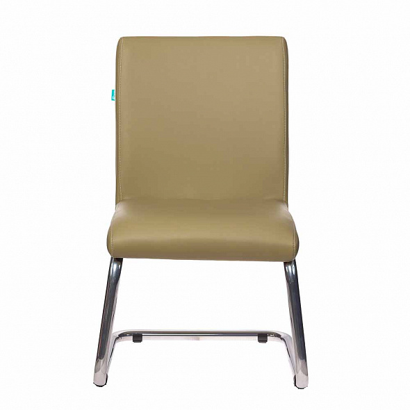Кресло Бюрократ CH-250-V зеленый экокожа полозья металл хром