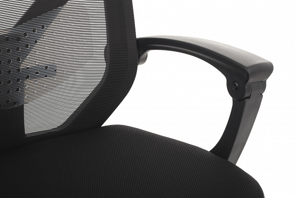 Кресло Oliver (W-203 AC) Черный пластик /Черная сетка