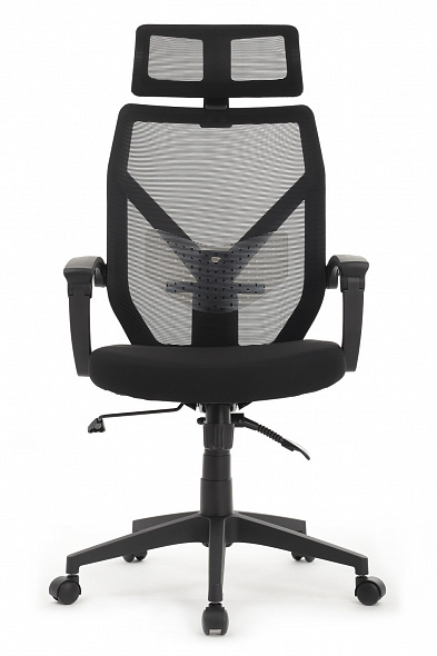 Кресло Oliver (W-203 AC) Черный пластик /Черная сетка