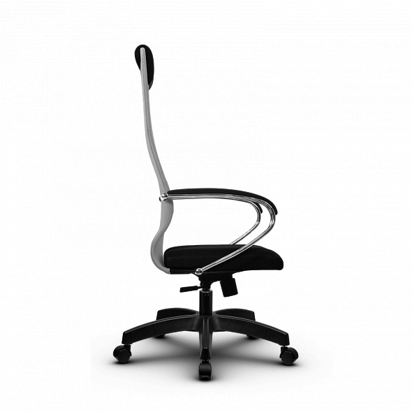 Кресло офисное Метта - SU-BK-8 Pl светло-серый/черный