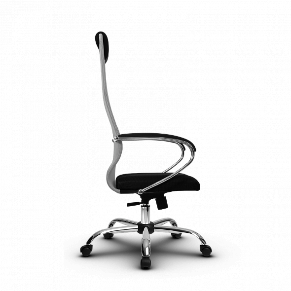Кресло офисное Метта - SU-BK-8 Ch светло-серый/черный