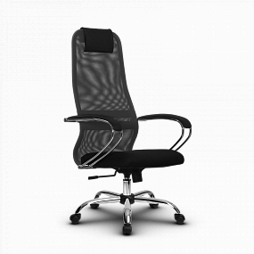 Кресло офисное Метта - SU-BK-8 Ch темно-серый/черный