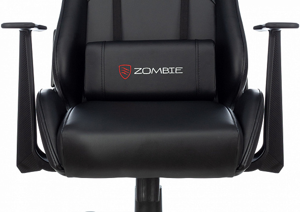 Кресло игровое Zombie Game Penta черный эко.кожа крестов. пластик