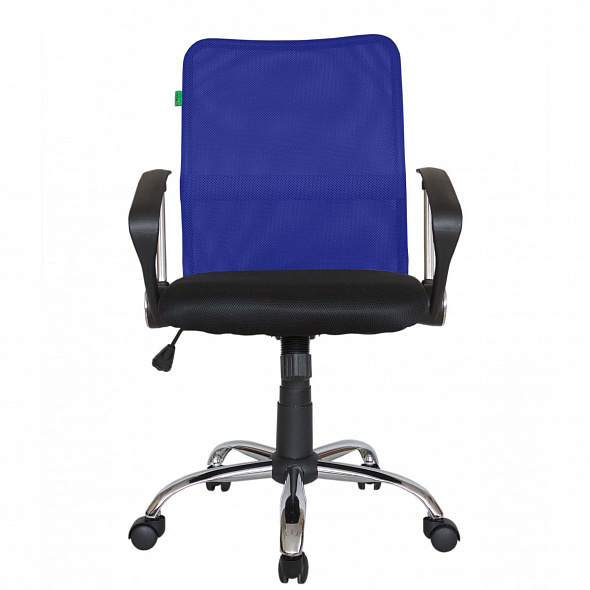 Кресло Smart m (8075) Чёрная ткань/Синяя сетка