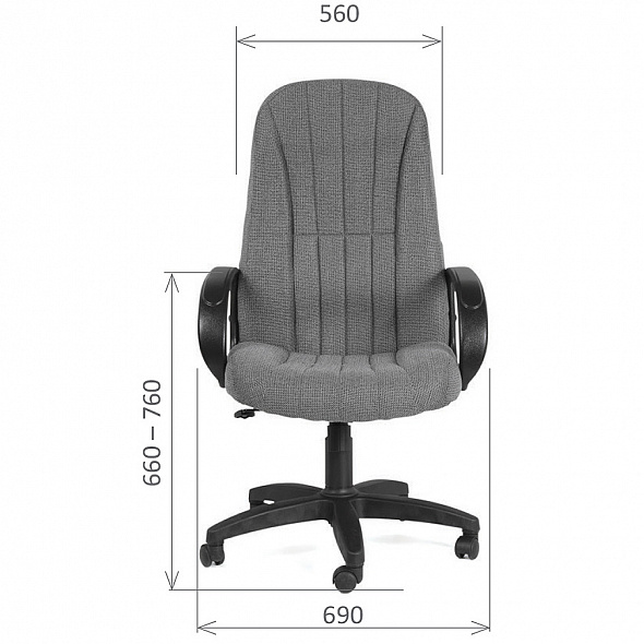 Кресло Chairman 685 ст серый